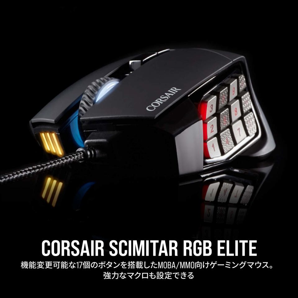 Игровая мышь Corsair SCIMITAR RGB ELITE USB с RGB-подсветкой MS431 ...