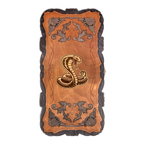 Нарды деревянные большие, настольная игра 'Змея', 45x45 см