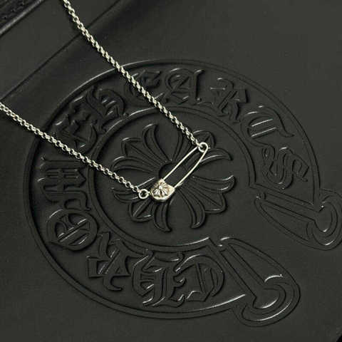 Chrome Hearts Ожерелье Серебряное Кулон Булавка КлассичесКий Стиль Высокое Качество Точная Копия Эксклюзивные Фото