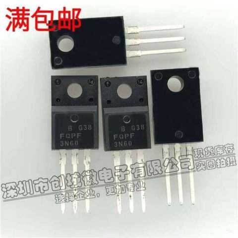 10PCS Of 3N60 FQPF3N60 MOS N 2A/600V To -220F
