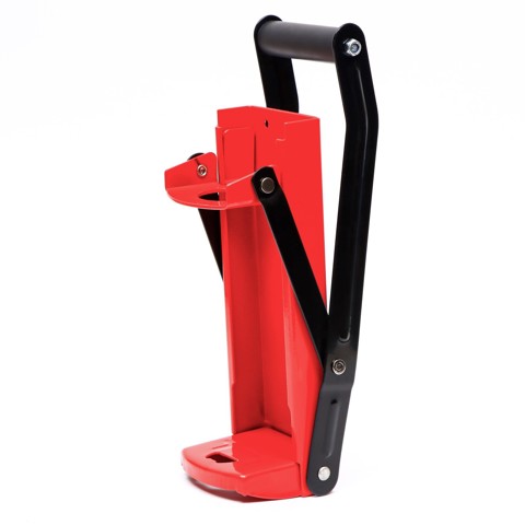 2 шт. Пресс для утилизации алюминиевых банок и пластиковых бутылок, 32.5x8.7x24.7, красный