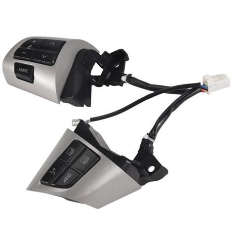 84250-02230 Черные и серебристые кнопки переключения звука на рулевом колесе для Toyota Corolla 2006-2013 / Wish / Для RAV4 / Altis