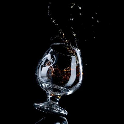 2 шт. Бокал для коньяка с пулей 'Непробиваемый', 395 мл