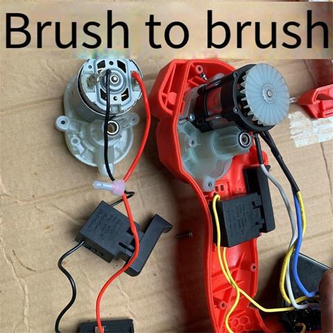 Модернизация беспроводной электрической бензопилы Замена бесщеточного двигателя на цепную пилу с одной рукой