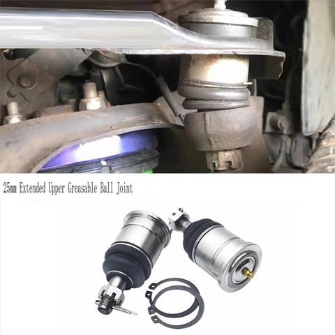 Удлиненная на 25 мм Верхняя шаровая опора с возможностью смазки, Автомобильная деталь для Nissan Navara D40 4WD модели 2005-2014 и Navara NP300 2015+