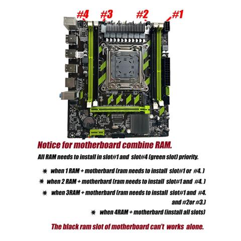 Материнская плата X79G + Кабель SATA + Панель LGA2011 4XDDR3 RECC слот M.2 NVME PCI-E X16 6XUSB2.0 SATA3.0 Серверная игровая материнская плата