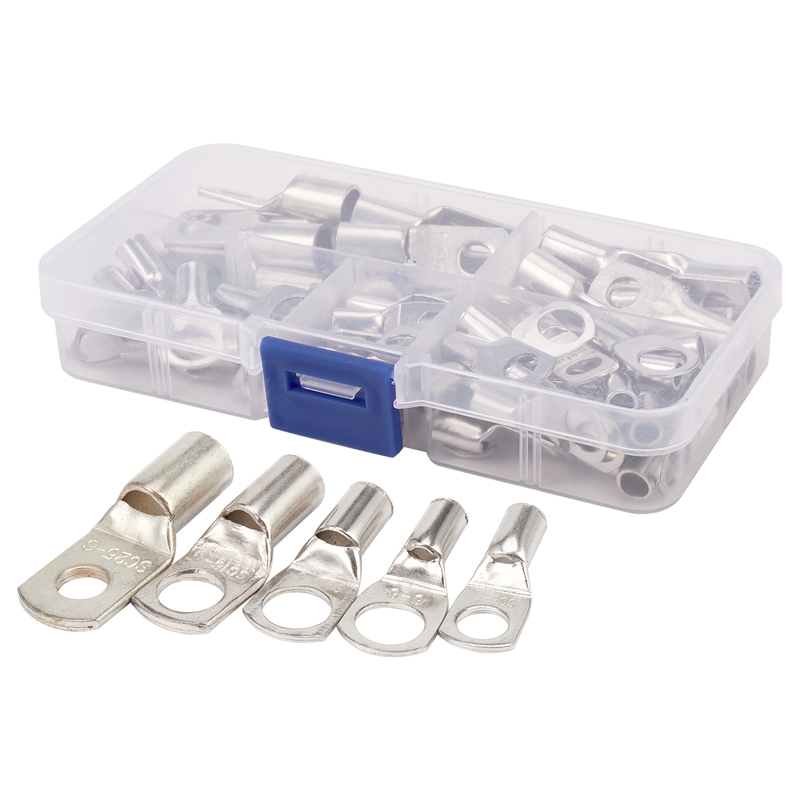 

Отверстие для болта Наконечники для кабеля из луженой меди Комплект клемм аккумулятора Соединитель клемм проводов