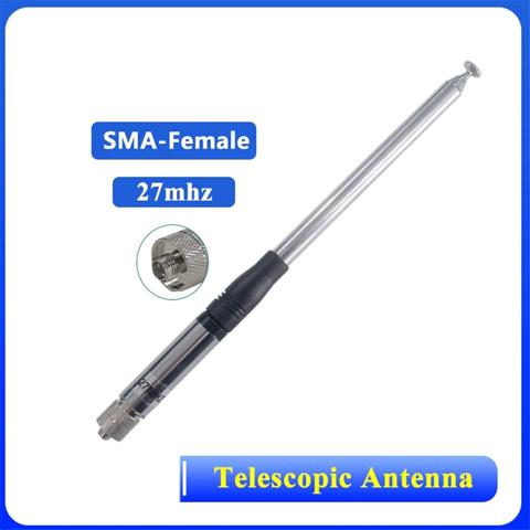 Телескопическая антенна 27 МГц с разъемом BNC Антенна для коротковолновых радиостанций Стержневая антенна портативной рации