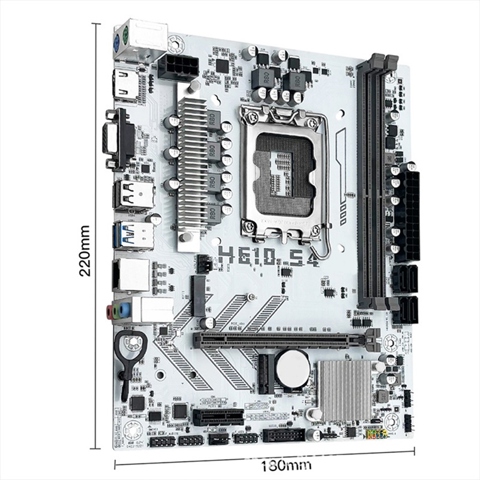 Материнская плата H610 S4 LGA 1700 Поддерживает процессор I3/I5 12/13/14 поколения, оперативную память DDR4 для настольных компьютеров, NVME M.2 USB 3,0