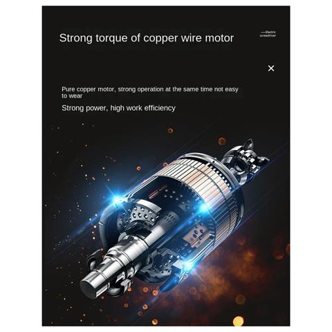 Бытовая электрическая отвертка Перезаряжаемая беспроводная ударная дрель Мини-Аккумуляторная электрическая дрель-шуруповерт Набор отверток