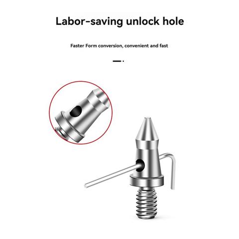 3шт Универсальный Набор шипов для ножек штатива с резьбой 1/4 дюйма Ножки-моноподы для штатива из нержавеющей стали, запасные части для ножек