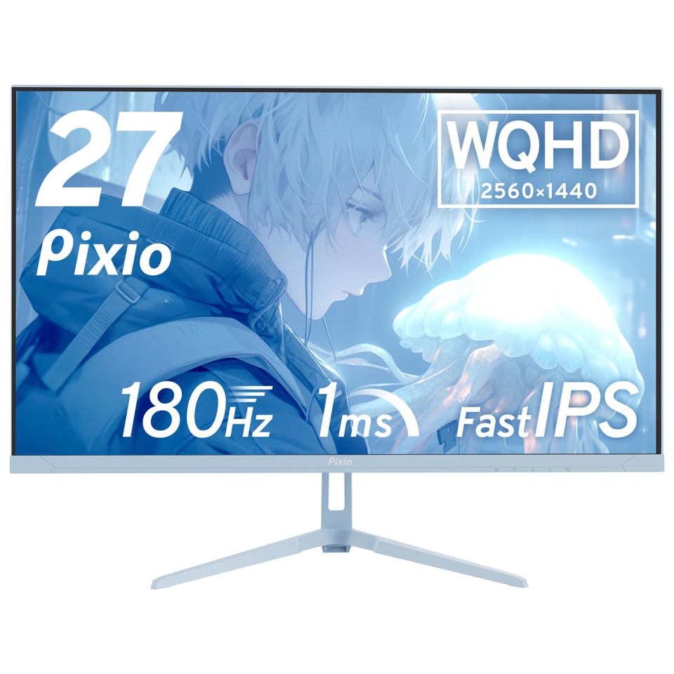 Pixio PX278 WAVE Игровой монитор Pastel Blue 27 дюймов 180 Гц WQHD