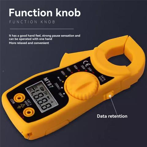 MT87 Клещевой измеритель Цифровой амперметр переменного/постоянного напряжения Мультиметр Тестер сопротивления Автоматический диапазон