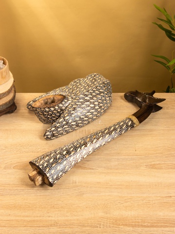 Сувенир 'Жираф', 28x17x60 см, дерево, бежево-коричневый