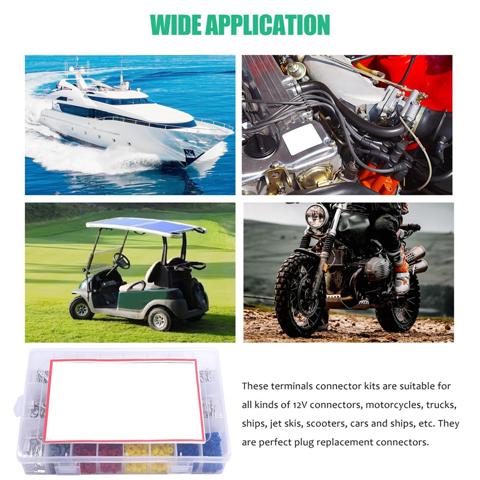 Комплект соединителей для клеммных штифтов автомобильного электрического провода из 755 шт. 1/1.5/1.8/2.2/2.8/3.5 мм 21 Тип соединительных штифтов Terminal Auto