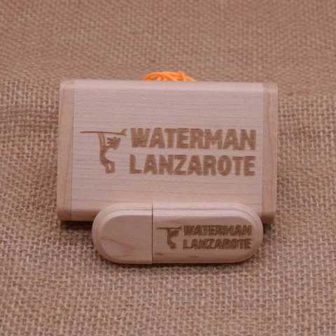 30 Шт. Деревянных USB 3.0 Флеш-накопителей 128 ГБ Высокоскоростной Флеш-накопитель 64 32 ГБ С КоробКой Креативный Подарок