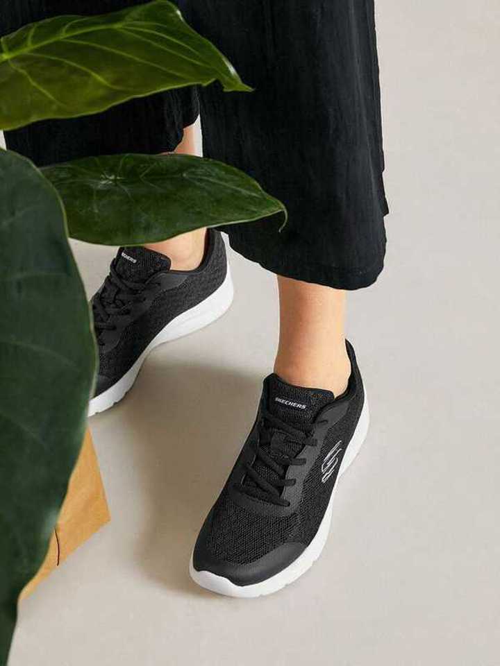 Летние Женские Skechers Из Ткани Удобные Простые С АмортизАцией