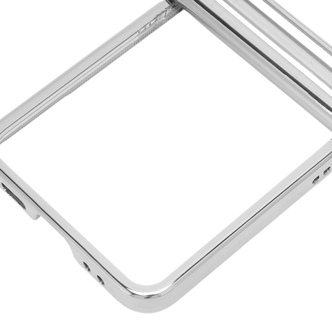 Складной чехол для телефона с ударопрочной электропожаренной прозрачной пластиковой задней панелью, стильный для Samsung Galaxy Z Flip 3, серебристый