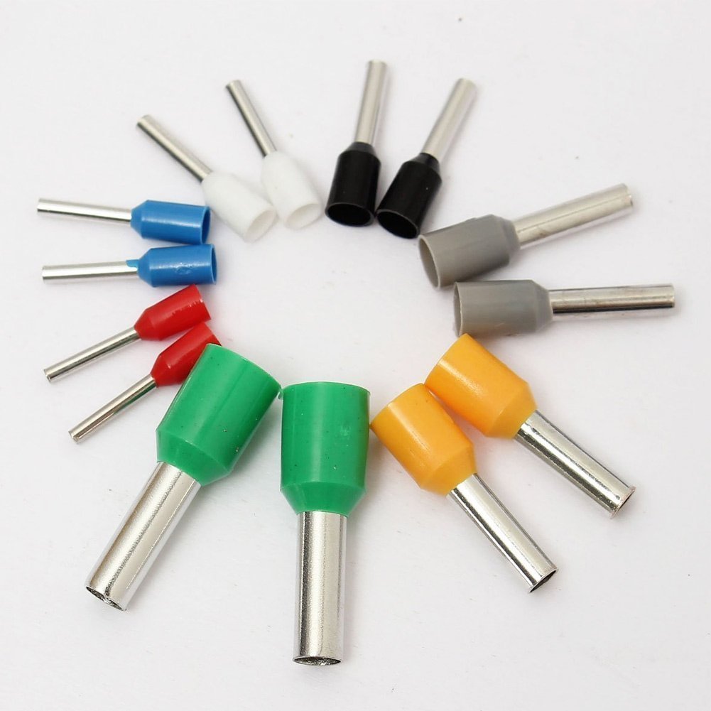 

Комплект наконечников на 800 ШТ, Обжимной разъем для проволочных наконечников, Клемма с изолированным концом AWG 22-10, Большой ассортимент наконечников