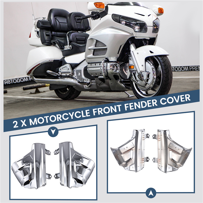 

Крыло мотоцикла Передняя вилка Амортизатор Защитная крышка Хромированная для Honda Gold Wing GL1800 2001-2011