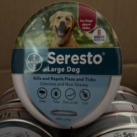 Ошейник от блох и клещей Serestos для домашних животных, Большой, 70 см, Синяя этикетка