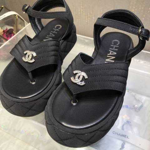В Стиль Chanel Сандалии Удобные Износостойкий Модные Босоножки Женский Туфли На Каждый День
