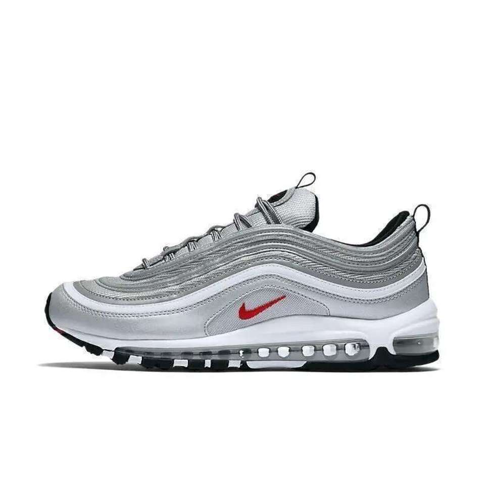????????? nike air max 97 ?????/??????? ????????? gris/rouge | AliExpress