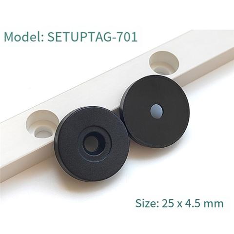 25-миллиметровая RFID-метка контрольно-пропускных пунктов Guard Tour Patrol System Антиметаллический чип NFC 213 13,56 МГц 144 байта белого цвета