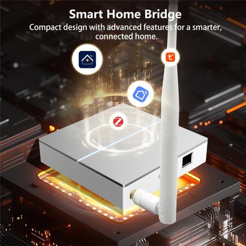 Проводной шлюз Tuya Zigbee Для бесперебойного управления умным домом Центральный узел поддерживает различные устройства Zigbee