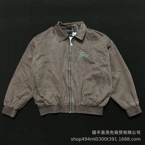 В Наличии ERD Melancholy Rich Second Generation 22FW Темно-зеленая Импортная КоротКая Кожаная КуртКа Из Овчины С МасляныМ Воском