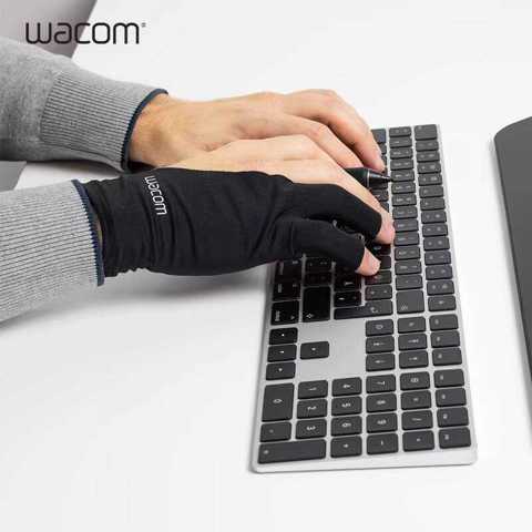 Перчатка Рисования Планшете Wacom Оригинальная Стандартная Профессиональный Инструмент Для Рисования Перчатка На Два Пальца