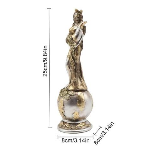 Ослепленная смолой Греческая статуя Богини Богатства Фортуны, статуэтка Счастливчика, Скульптура Удачи, офисные подарки, Домашний декор из смолы