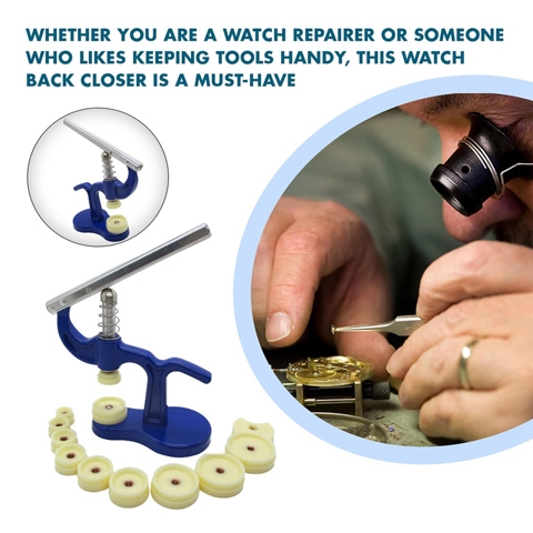 Доводчик задней крышки часов - Аксессуары для ремонта часов - Инструмент для закрывания задней крышки часов - Пресс для наручных часов