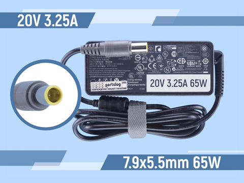 ADLX65NCT3A Блок питания для Lenovo 20V 3.25A 7.9x5.5mm 65W (совместимый)