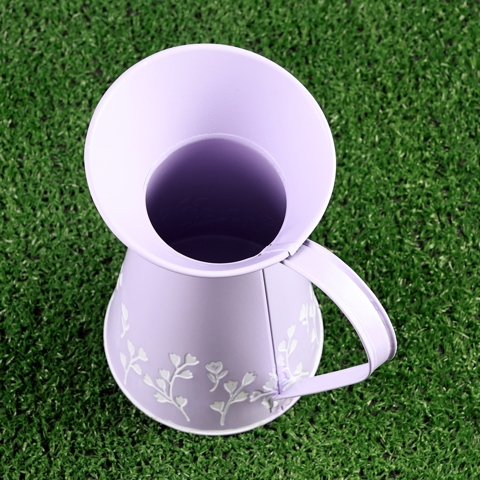 3 шт. Кашпо - ваза 'Кувшин Ландыши', 12x12x20 см, 1.5 л, лавандовое