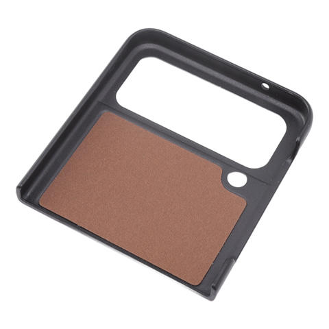 Классический чехол-книжка из искусственной кожи для складного телефона Samsung Galaxy Z Flip 4, мягкая подкладка, черный