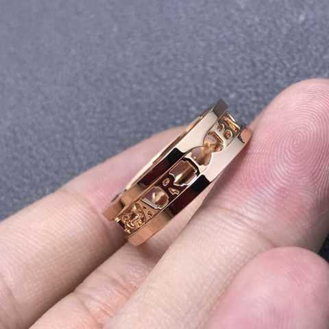 копия 1: 1 Кольцо Bvlgari Новое Полое Кольцо с Буквами Размер B