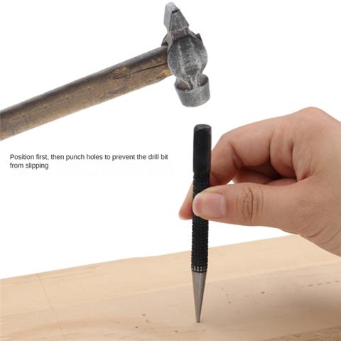 3ШТ Центральный перфоратор Позиционирующий Перфоратор Сверлильный Фиксатор Черный цилиндрический Гвоздь Пробивной штифт Детали инструмента 1,5 мм/2 мм/3 мм