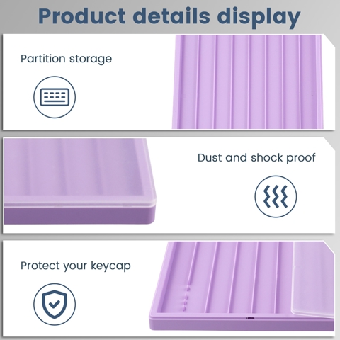 Водонепроницаемый Ящик для хранения Колпачков Клавиш для Отображения и Сбора Колпачков клавиш клавиатуры с Крышкой D