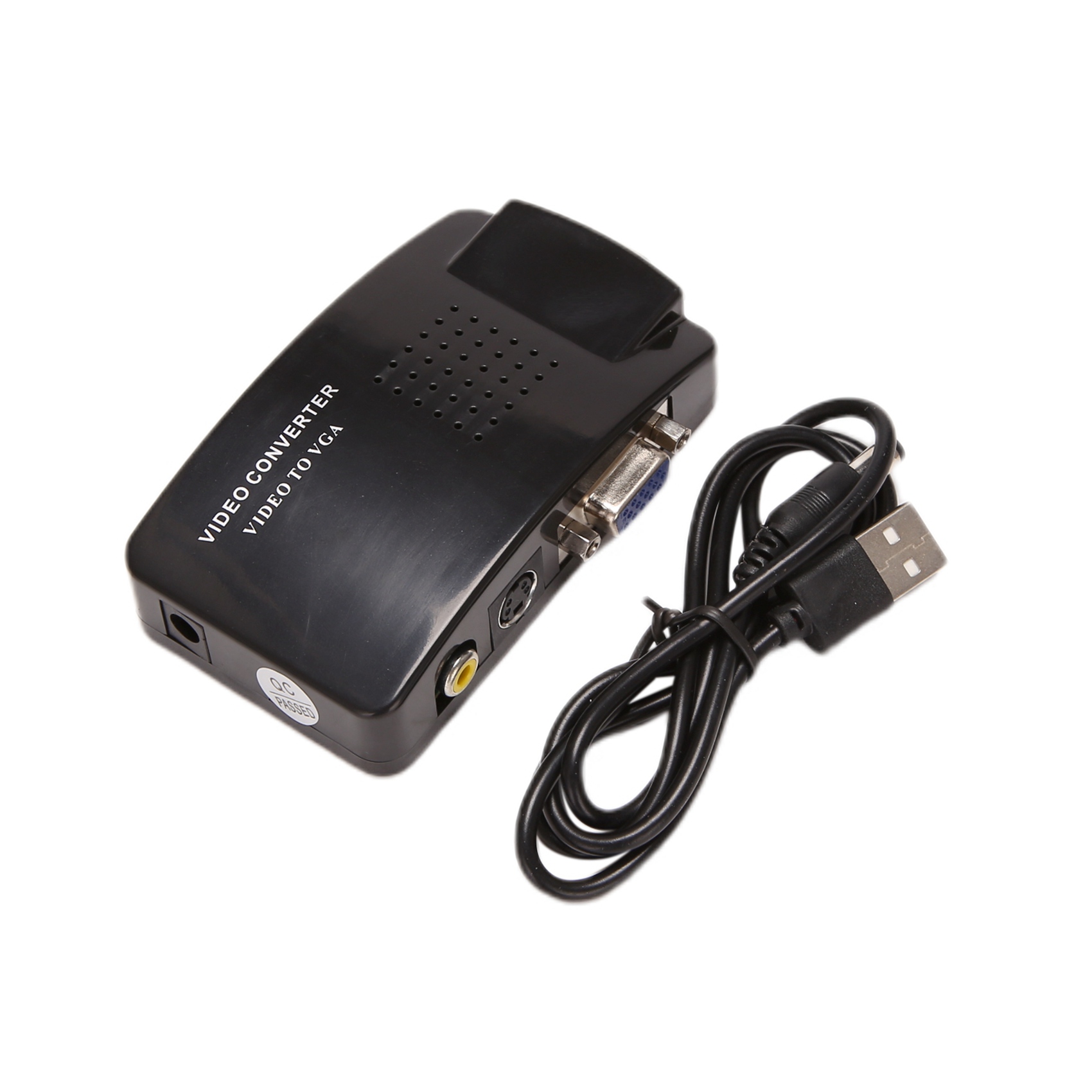 

AV-адаптер в VGA RCA VGA конвертер PC RCA Composite S-Video AV-вход в PC VGA LCD Выходной преобразователь распределительной коробки