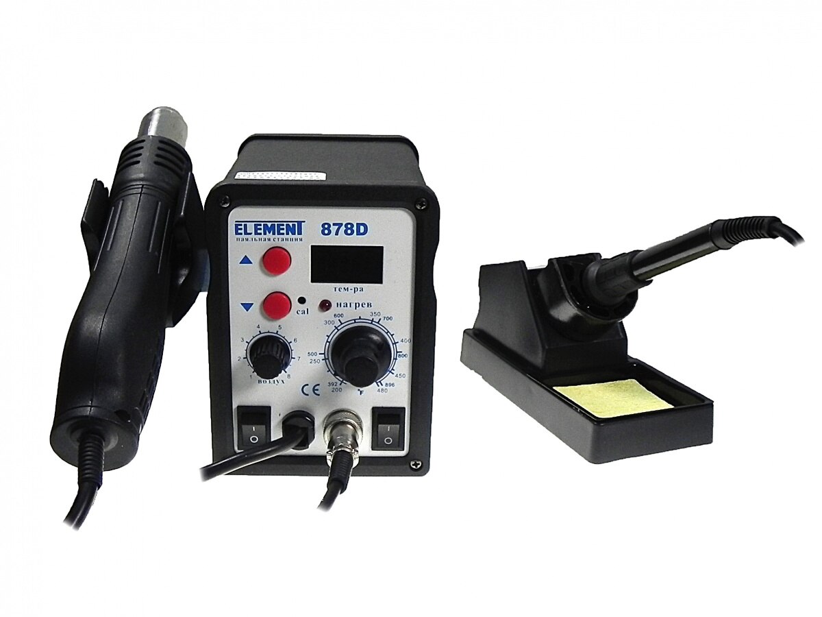 

Паяльная станция ELEMENT 878D