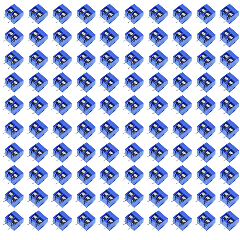 

100шт KF301-2P 2-контактный винтовой клеммный разъем с шагом 5 мм 15A 300V для сращивания