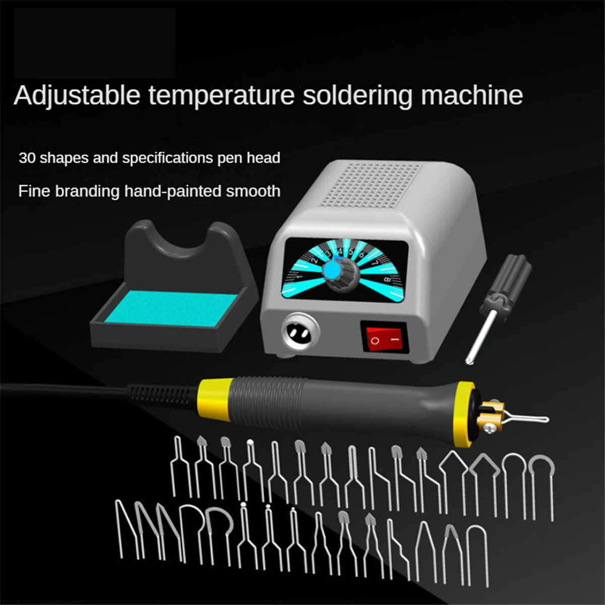 

Инструменты для выжигания древесины LH20, Набор дровяных горелок с регулируемой температурой, для начинающих мастеров по выжиганию древесины, Пирографический станок, штекер EU