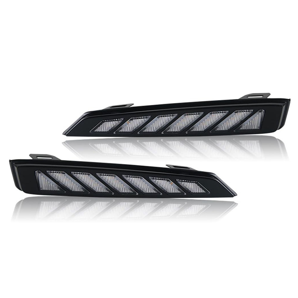 

2шт Автомобильный светодиодный дневной ходовой фонарь Противотуманная фара DRL Желтый указатель поворота для Geely Atlas PRO 2019 2020 2021