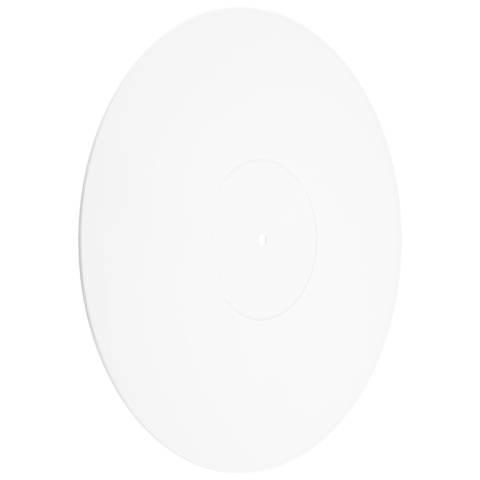 Акриловый коврик для проигрывателя виниловых пластинок - Толщина 2,5 Мм обеспечивает более плотные басы - 12-дюймовый коврик для проигрывателя пластинок (белый)