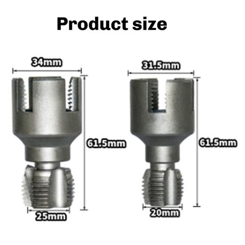Для нарезания резьбы на пластиковых трубах из полипропилена, встроенный набор метчиков для нарезания внутренней и внешней резьбы на трубах (1/2"+ 3/4")