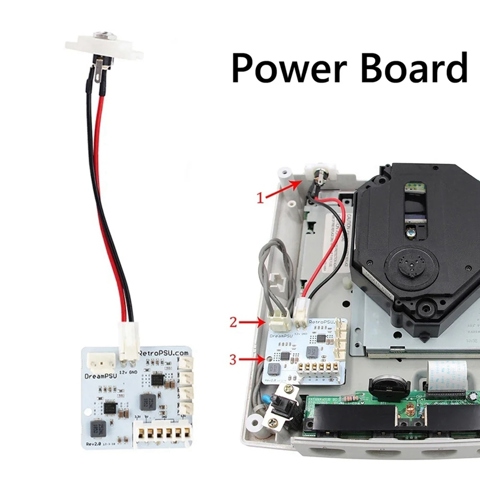 Для Sega Dreamcast Dreampsu 12 В постоянного тока Блок питания Плата для ремонта Консоли Игровые аксессуары