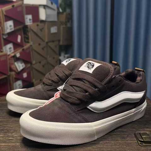 Обувь кроссовки Кроссовки Vans Knu Skool коричневые Свежее