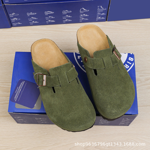 Сандалии Birkenstock из натуральной кожи с пряжкой, на толстой подошве, с закрытым носком, для женщин. Туфли Birkenstock без зас