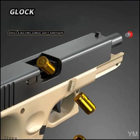 Автоматический страйкбольный пистолет Desert Eagle с автовыбросом гильз затворной задержкой подарок для мальчиков тактический пневматический пистолет 2026